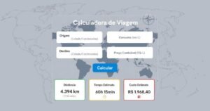 Qual o tamanho do Brasil Calcule a distância.